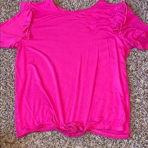 Short sleeve pink tee